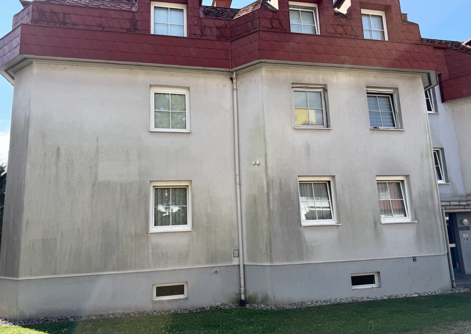 Vorher - verunreinigte Fassade